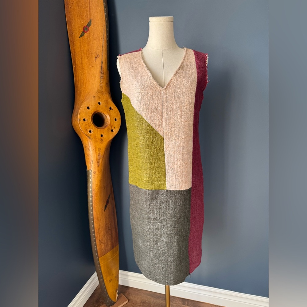 MSGM Colorblock Shift Dress. Size M (Italian size 40)